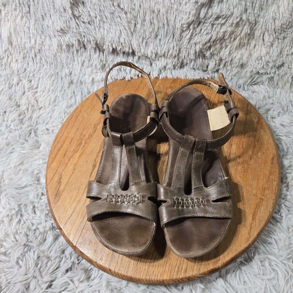 Keen Emerald City Strappy Sandals Womens 9.5 Brown Leather Outdoor Walking Shoes